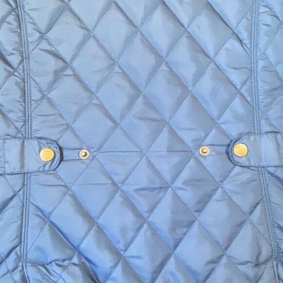 Eddie Bauer Blue Quilted Vest Lightweight Pockets & Snap Buttons Womens Size 1X - Picture 7 of 9